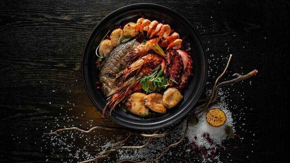 Seafood plate