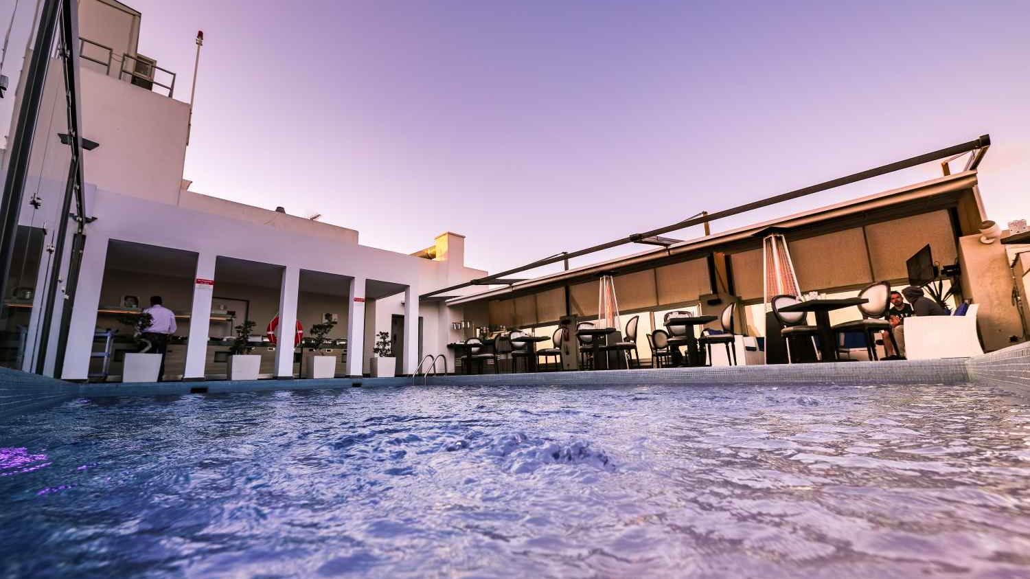Rooftop Bar at hotel near airport in cape town