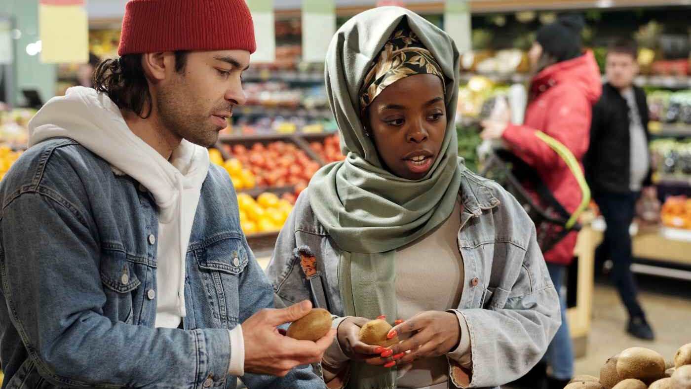 Shopping for groceries at Pick n Pay