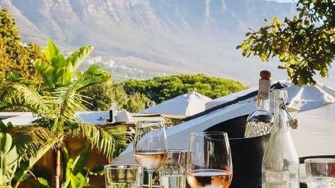 The food and view from The Lawns