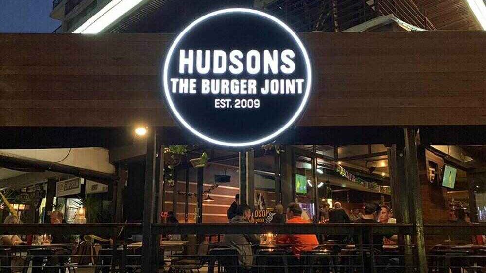 Hudsons - The Burger Joint Green Point Entrance