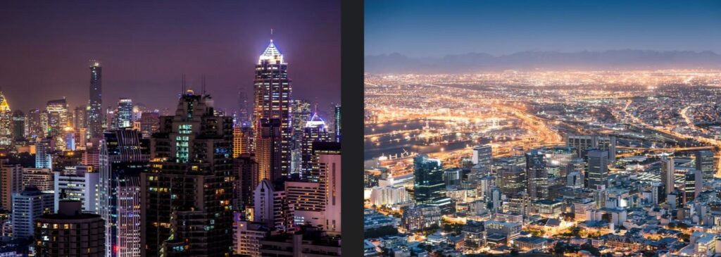Johannesburg vs Cape Town