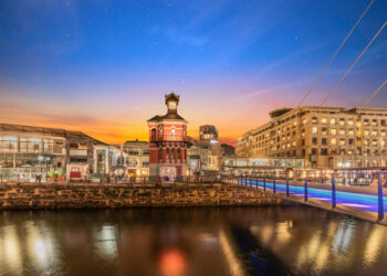 waterfront clock tower