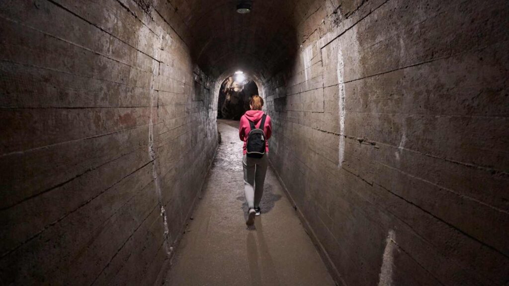 Guide at Tunnel Tour