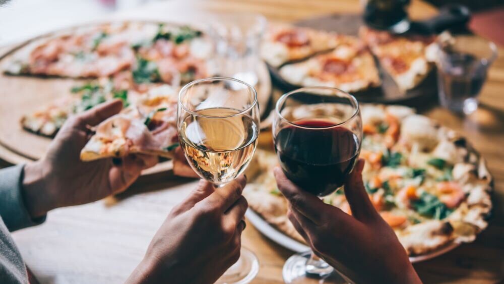 pizza e vino