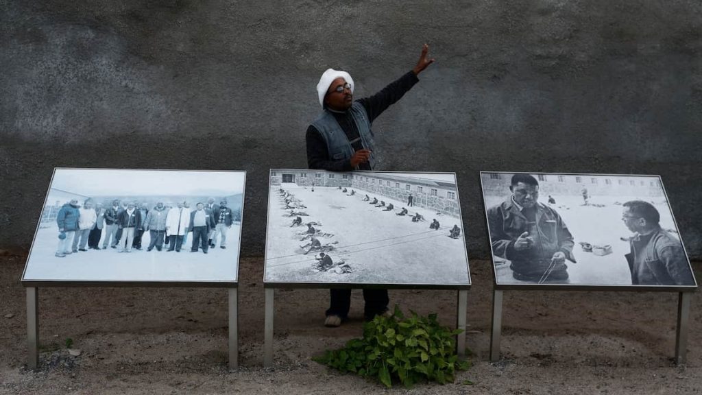 Man outside Robben Island Museum