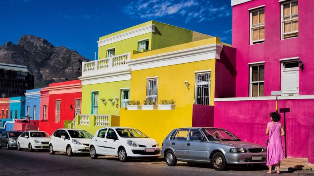 Bo Kaap district in Cape Town