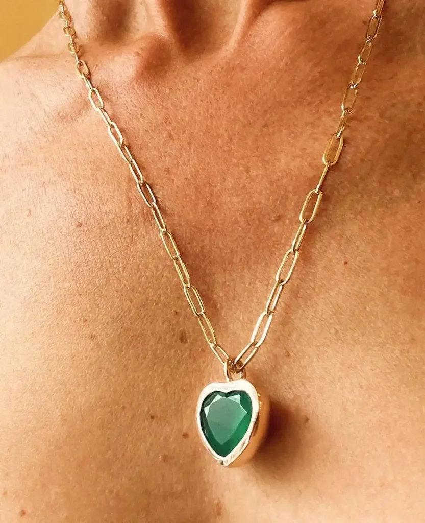 Philippa Green Heart Pendant