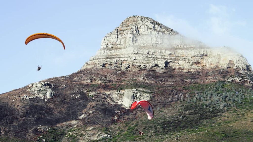 Paragliding off Lion's Head, Cape Town