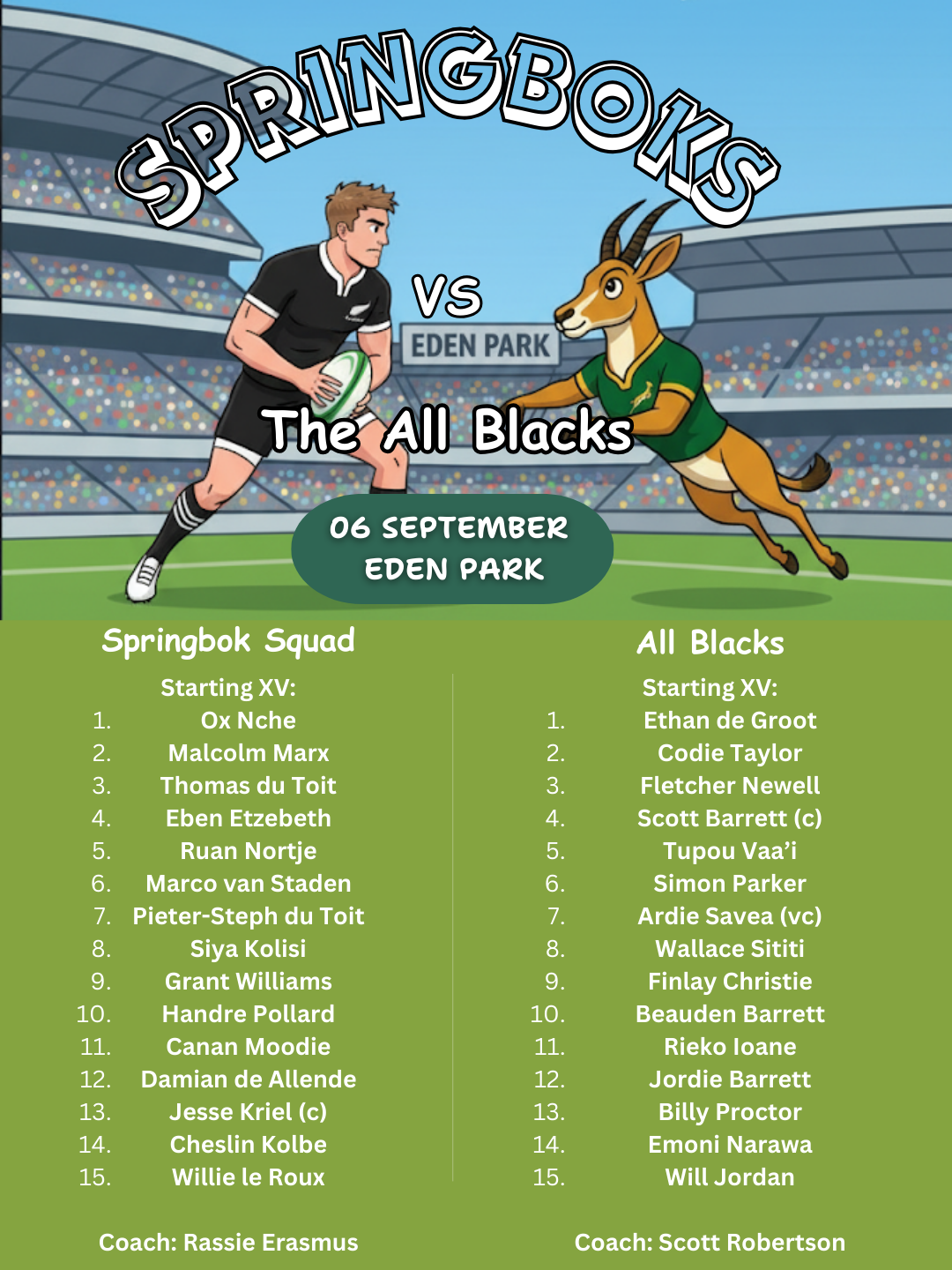 boks vs all blacks at eden park