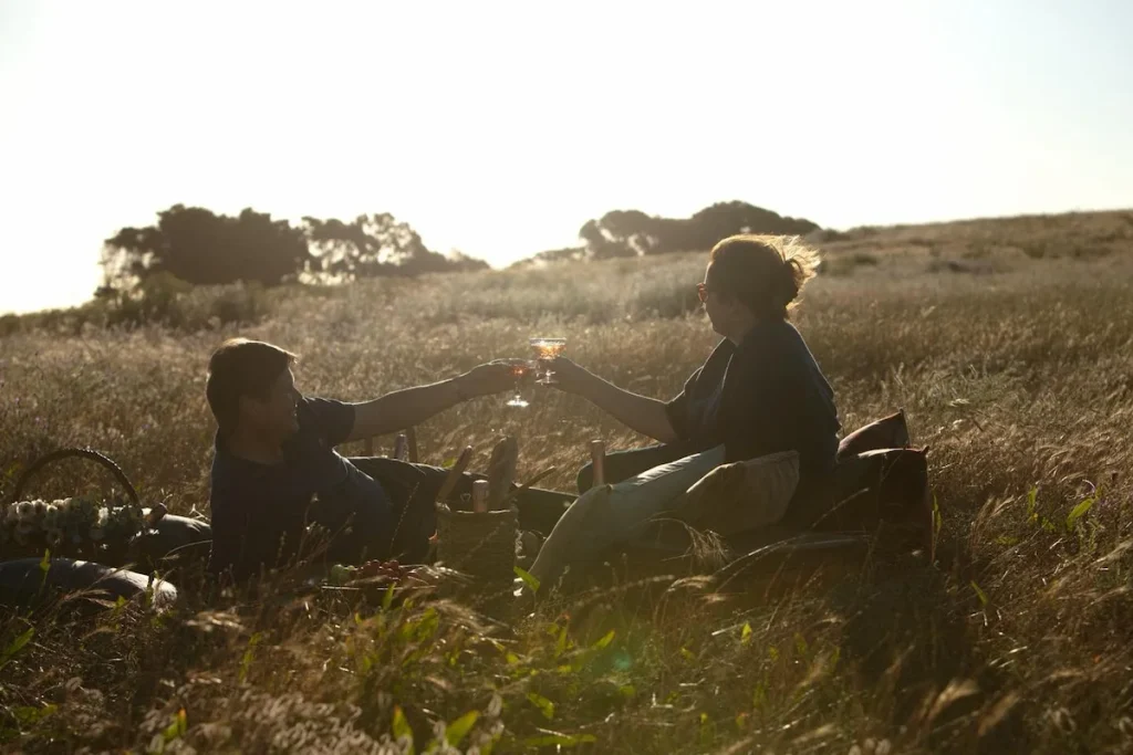 Couple Enjoying a Picnic at De Grendel - Cape Town Picnic Spots