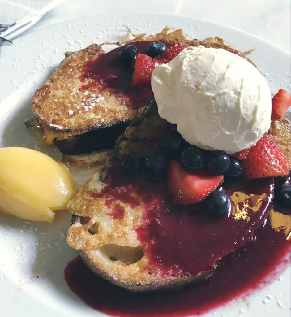 French Toast with Berry Compote - Cape Town Spring Brunch