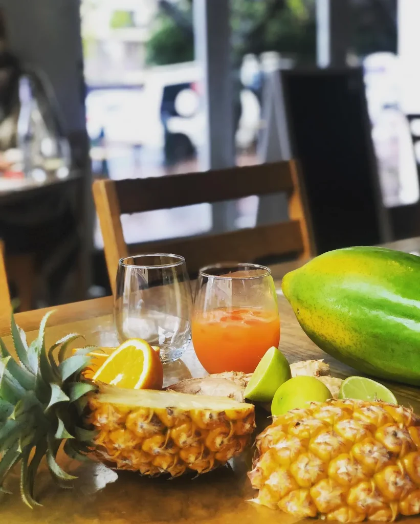 Fresh Pressed Juice at Maria's Greek Cafe