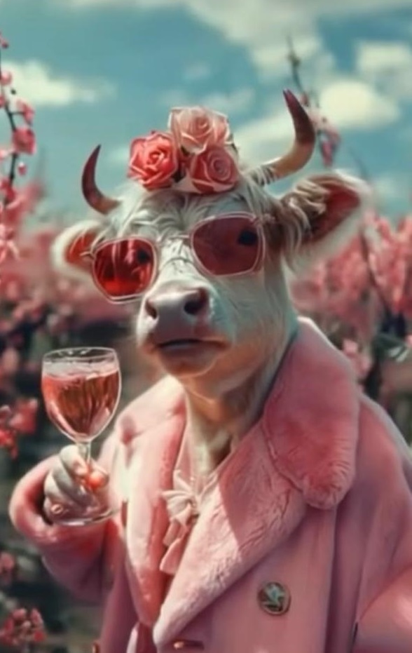 Cow and Wine