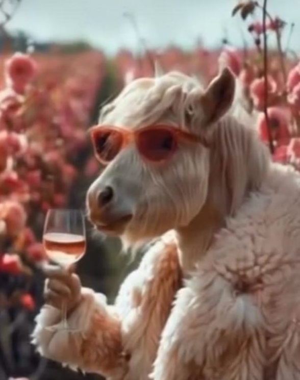 Horsing Around at a Wine Tasting