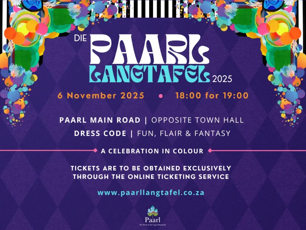 Paarl Langtafel Invitation