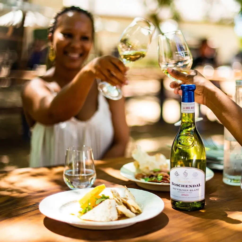 Guests Having a Wine Tasting at Boschendal - Cape Town Wine Farms