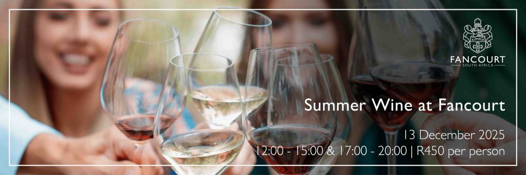 Summer Wine at Fancourt. What's on in Cape Town in December 2025