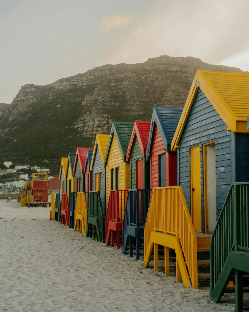 Colourful Beach Huts - St. James Cape Town