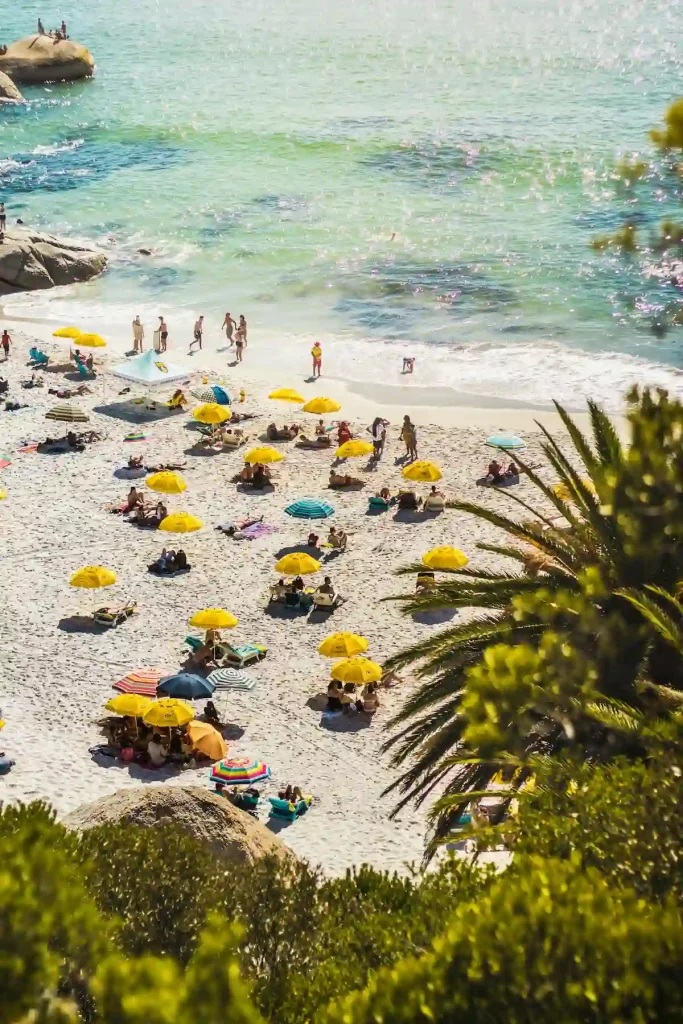 People Sunbathing on the Beach - Camps Bay Beach