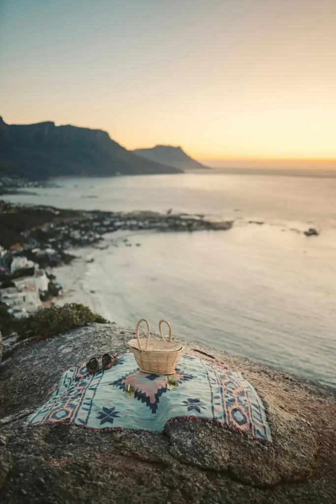 Sunset Picnic on a Rock - Cape Town Weather