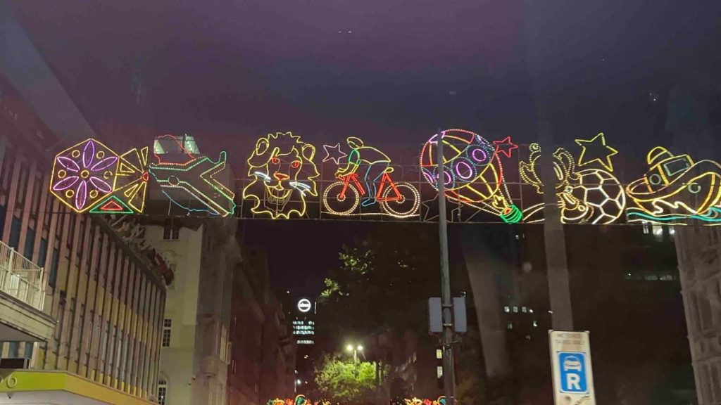 Adderley Street, Cape Town - Christmas lights in Cape Town