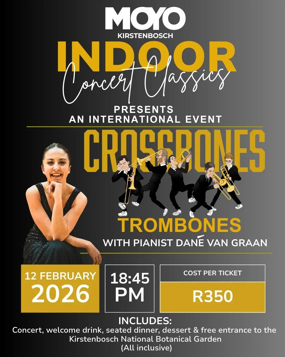 MOYO Kirstenbosch Indoor Concert Classics – Crossbones Trombones with Dané van Graan