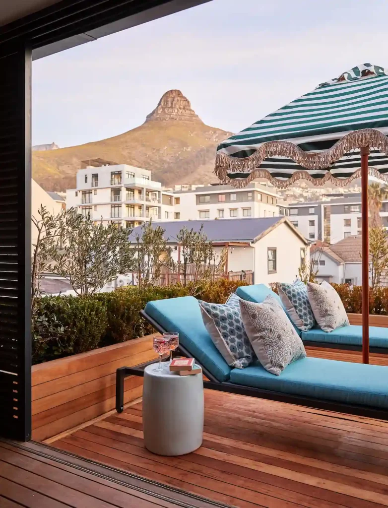 Deckchairs and View at Pineapple House - Valentine's Day Cape Town