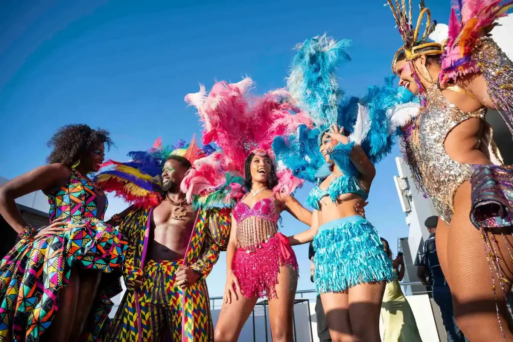 People dressed up for Cape Town Carnival - Cape Town Festivals