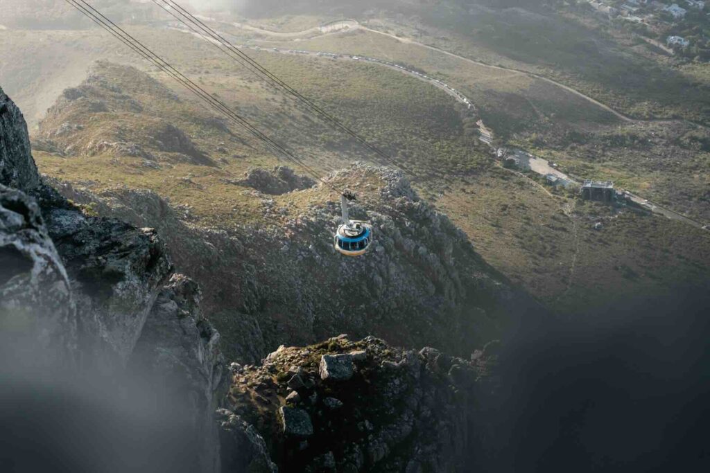 Lower Cable Station and Mountain Slopes
