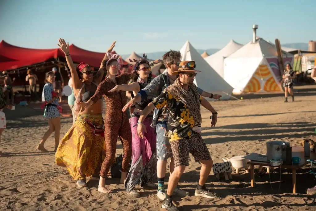 People Dancing at Afrikaburn - Cape Town