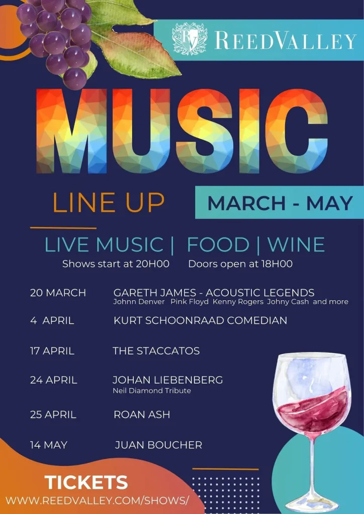 ReedValley Events Lineup 2026 - Cape Town