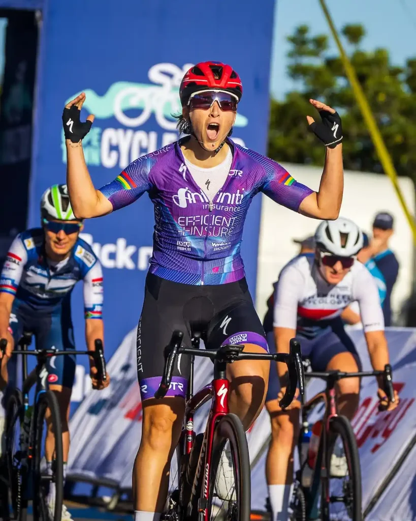 Woman on Bicycle - Cape Argus Cycle Tour